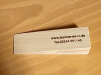 Holzkeil mit Branding